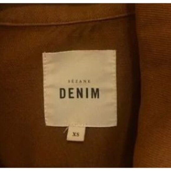RARE Sezane Will Jacket brown cotton Size xs bust 36 - Picture 4 of 5
